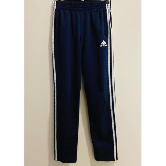 adidas Men Tricot Stripe Blue Track Pants Size S - Picture 1 of 3